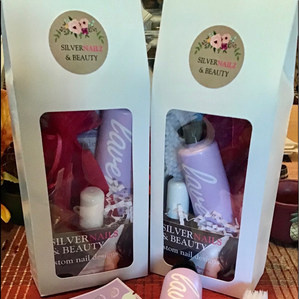 Lavender spa manicure box